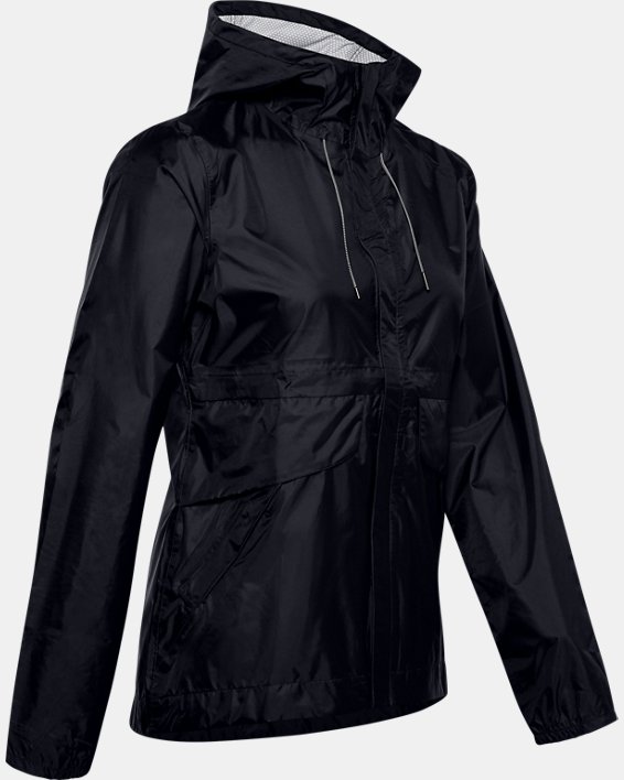Women's UA Cloudstrike Shell Jacket, Black, pdpMainDesktop image number 4